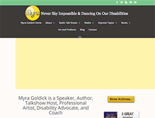 Tablet Screenshot of myragoldick.com